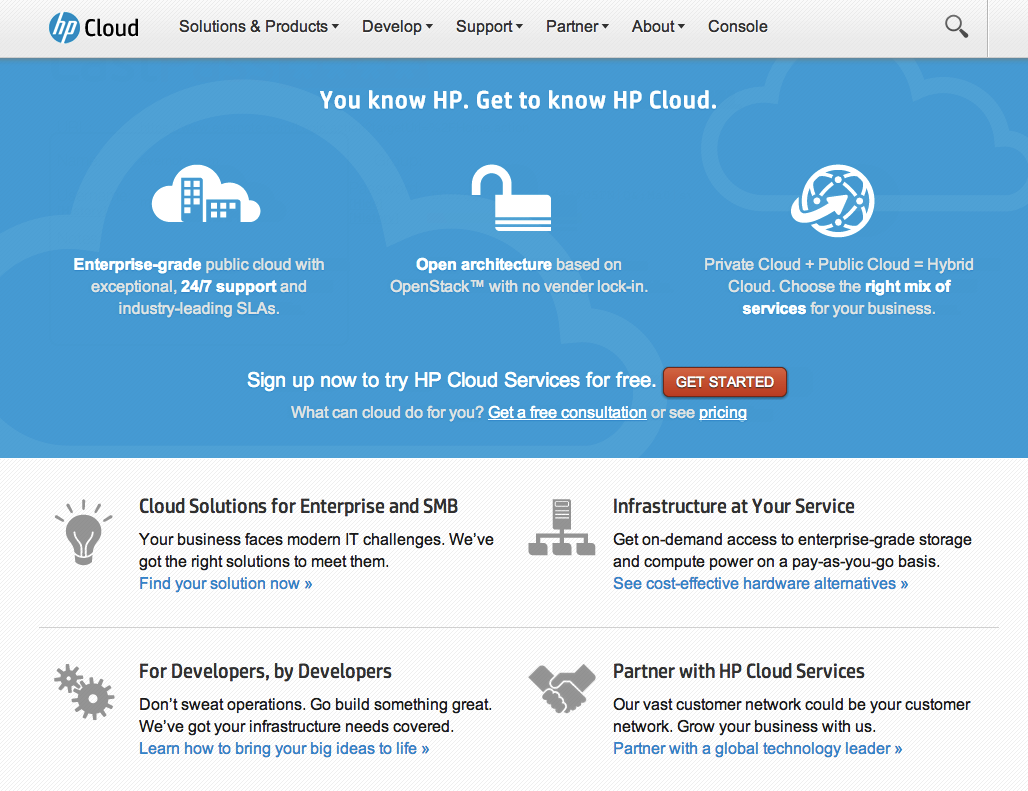 hp cloud services